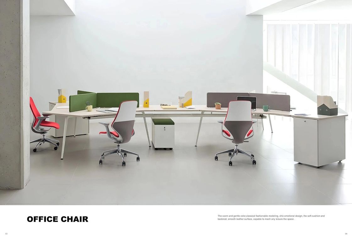 Chaise de bureau de luxe en bois blanc, confortable, chef couché, fauteuil pivotant pour les dirigeants