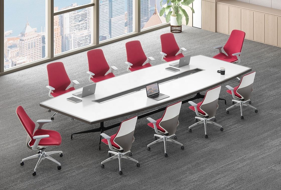 Chaise de bureau de luxe en bois blanc, confortable, chef couché, fauteuil pivotant pour les dirigeants