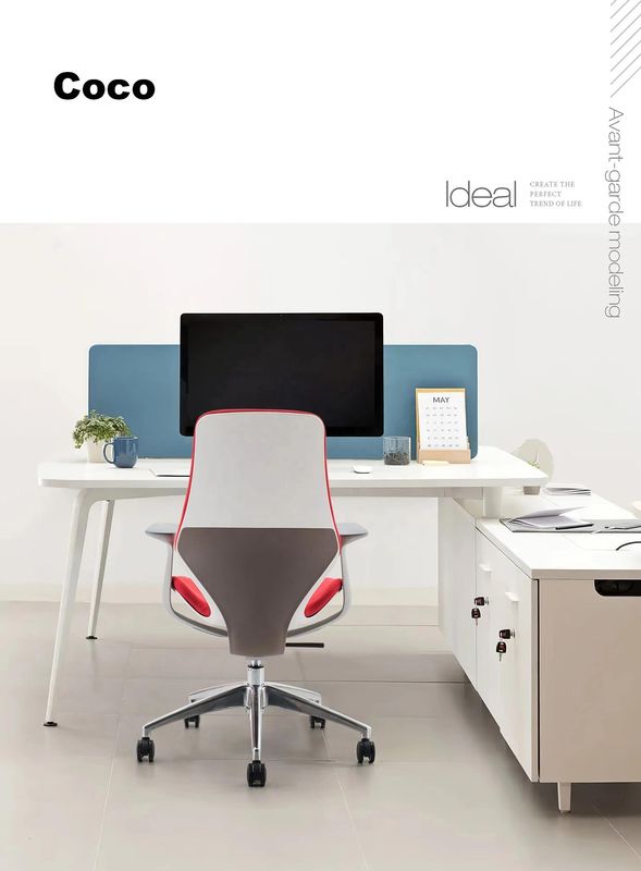 Fin de la maison Couverture en cuir en PU Chaise de bureau Vente de meubles en plastique de luxe Chaise pivotante