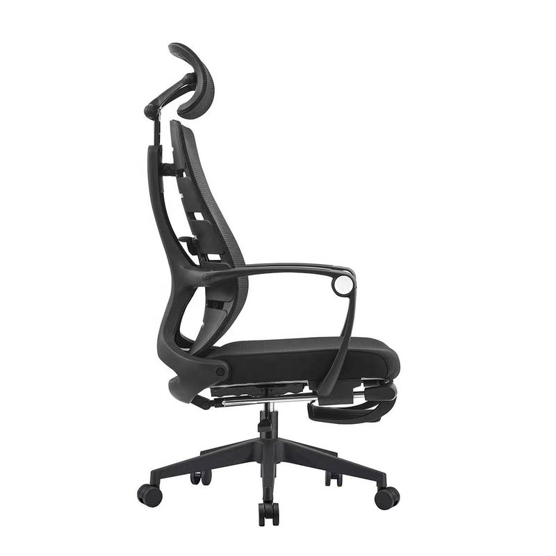 Chaise de bureau pivotante en acier inoxydable pour le personnel et les gestionnaires