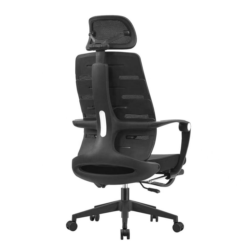 Chaise de bureau pivotante en acier inoxydable pour le personnel et les gestionnaires