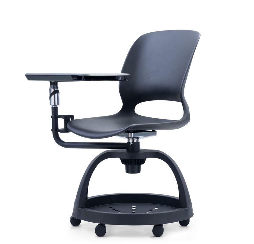 Chaise d'entraînement mobile à pleine fonction avec bloc-notes et support de rangement pour l'école