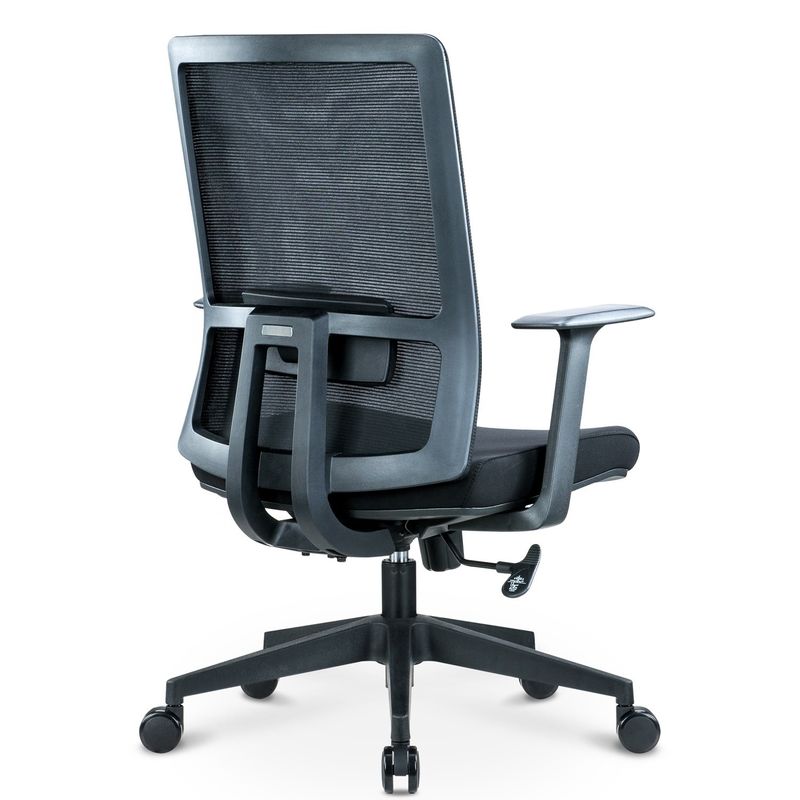 Support lombaire de luxe réglable Ergonomie exécutive Bureau d'ordinateur pivotant Bureau de bureau à dos moyen Meubles de bureau