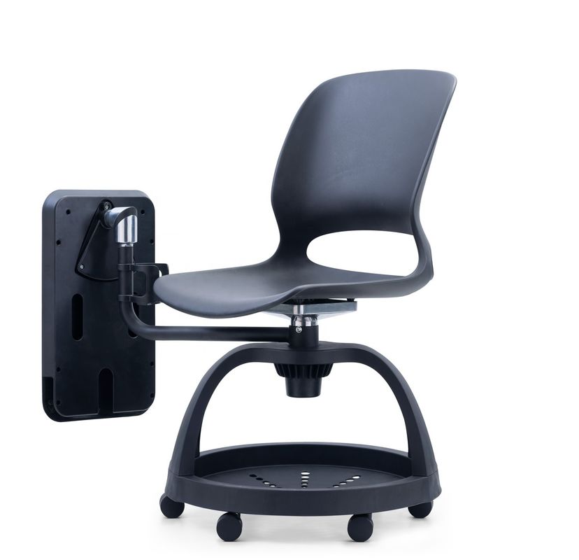 Chaise d'entraînement mobile à pleine fonction avec bloc-notes et support de rangement pour l'école