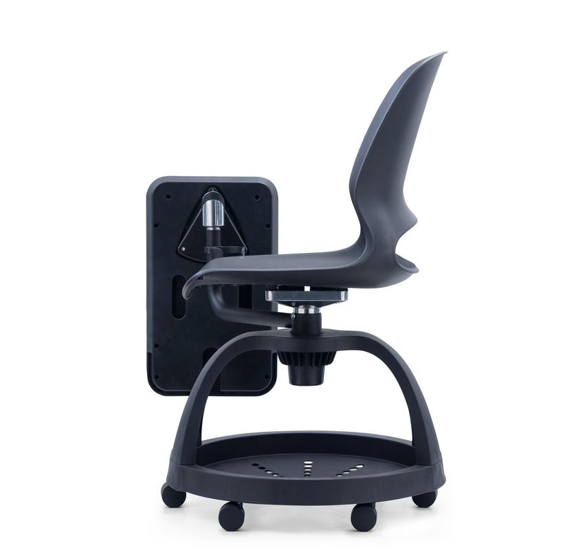 Chaise d'entraînement mobile à pleine fonction avec bloc-notes et support de rangement pour l'école