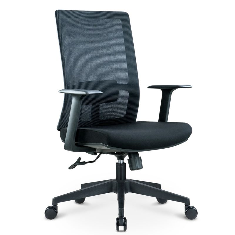 Support lombaire de luxe réglable Ergonomie exécutive Bureau d'ordinateur pivotant Bureau de bureau à dos moyen Meubles de bureau