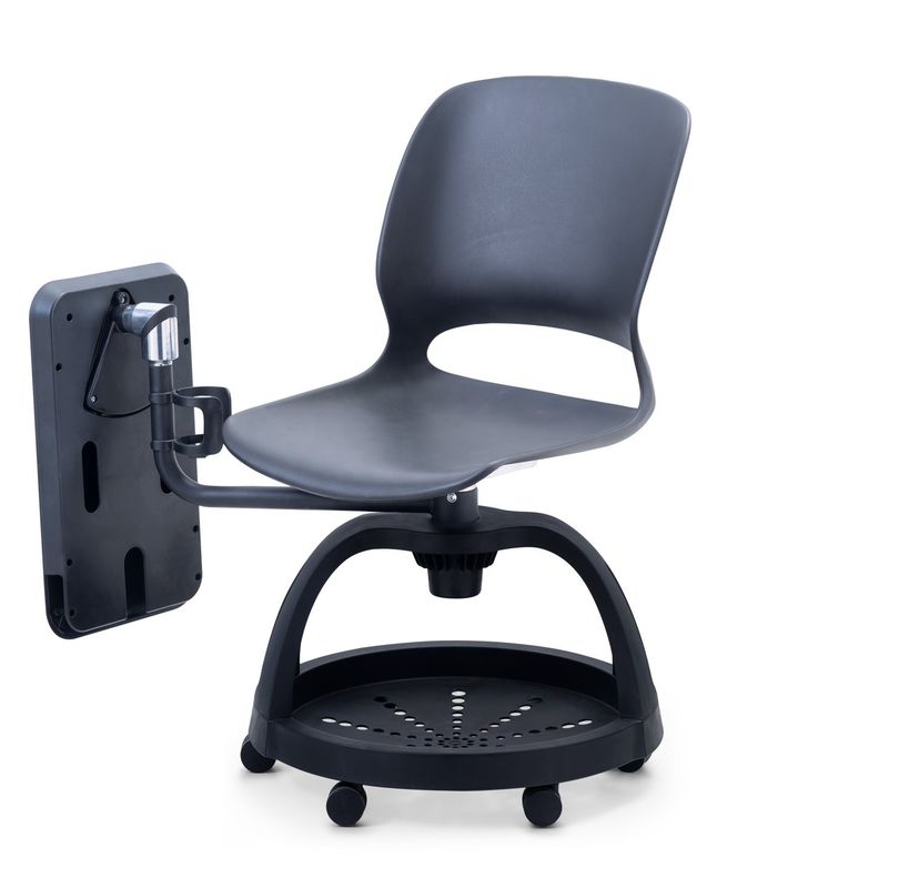 Chaise d'entraînement mobile à pleine fonction avec bloc-notes et support de rangement pour l'école