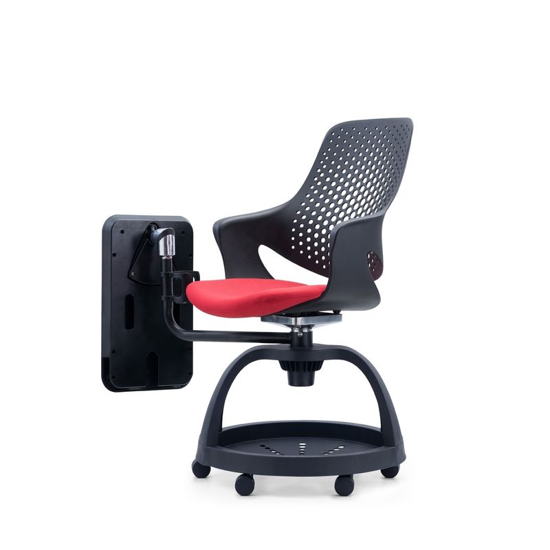 Design ODM Chaise d'étudiant en plastique moderne avec hauteur réglable et stockage de pad d'écriture