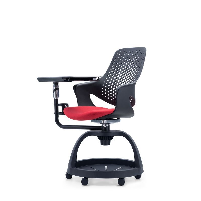 Design ODM Chaise d'étudiant en plastique moderne avec hauteur réglable et stockage de pad d'écriture