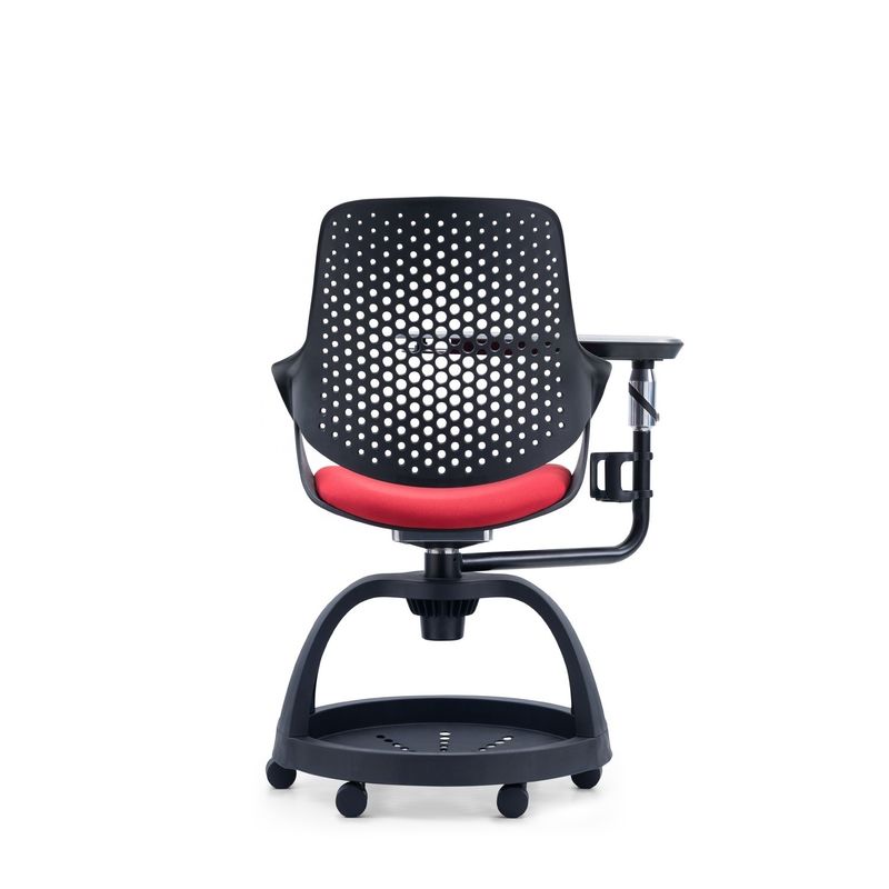 Design ODM Chaise d'étudiant en plastique moderne avec hauteur réglable et stockage de pad d'écriture