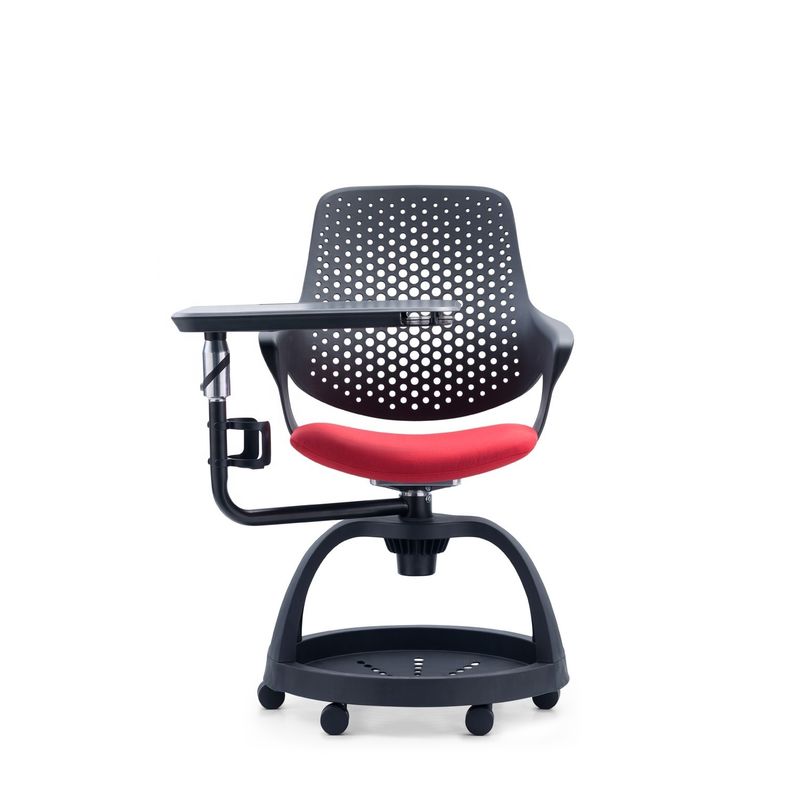 Design ODM Chaise d'étudiant en plastique moderne avec hauteur réglable et stockage de pad d'écriture