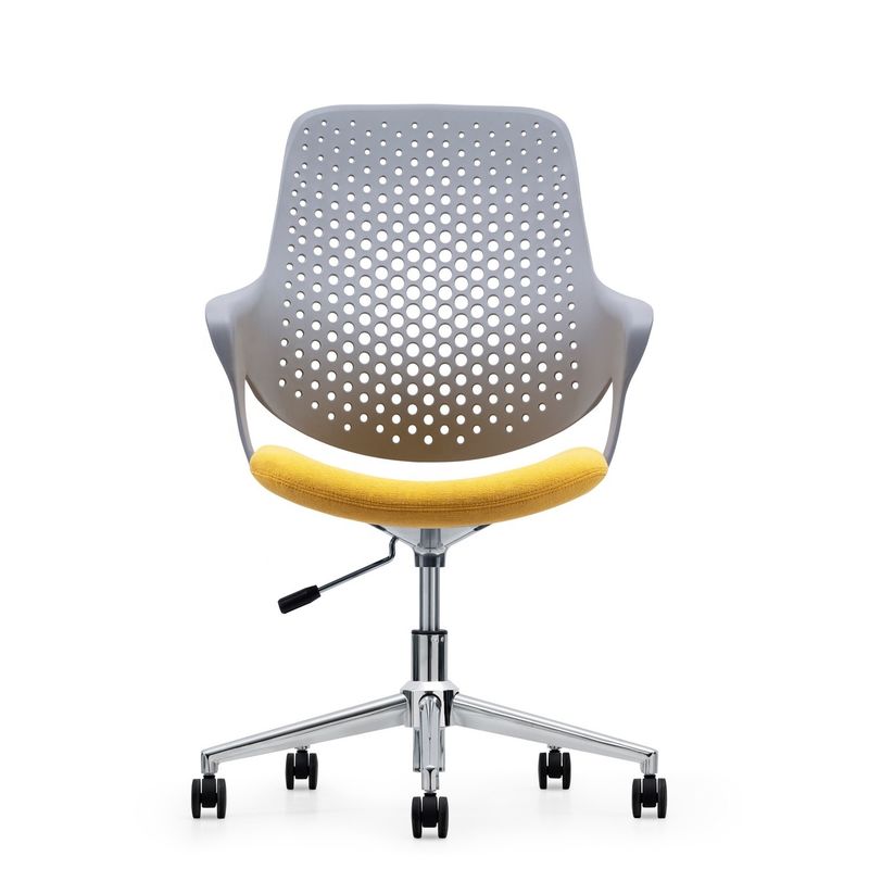 Chaise de bureau en plastique gris moderne