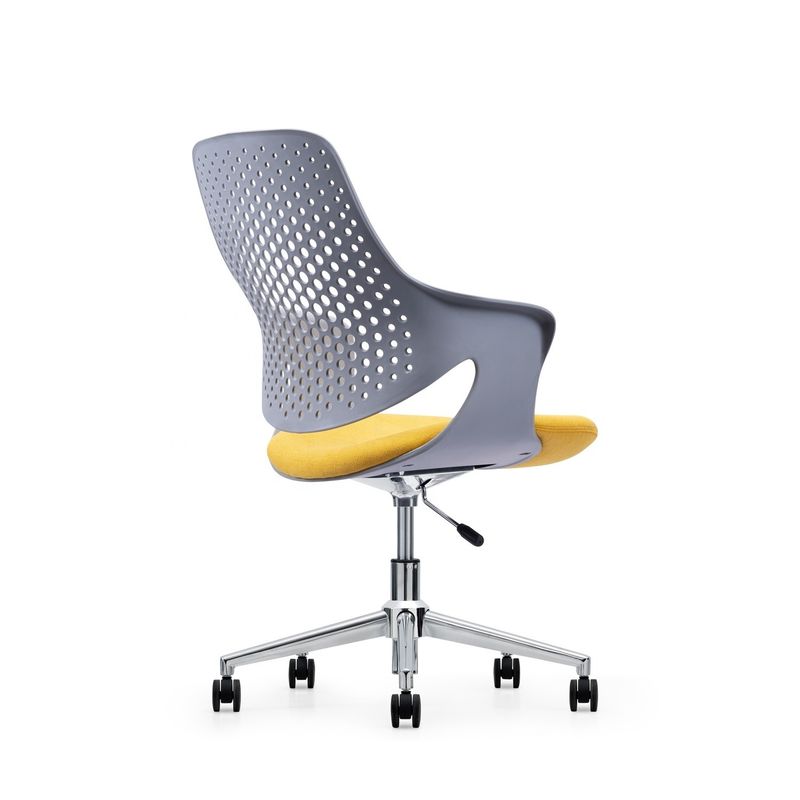 Chaise de bureau en plastique gris moderne