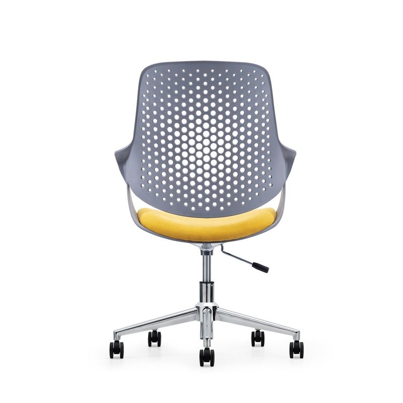 Chaise de bureau en plastique gris moderne