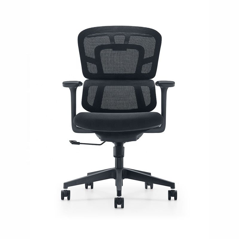 Chaise de bureau ergonomie réglable à double dos à dos médian en maille pour meubles de bureau modernes