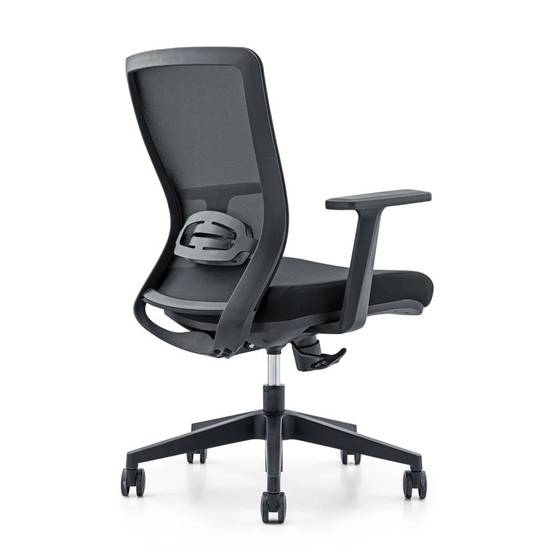 Chaise de bureau à molette à dos moyen de design ergonomique moderne pour le commerce Cadeira de Almoco