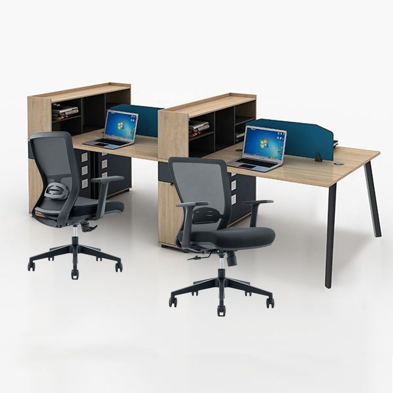Chaise de bureau à molette à dos moyen de design ergonomique moderne pour le commerce Cadeira de Almoco