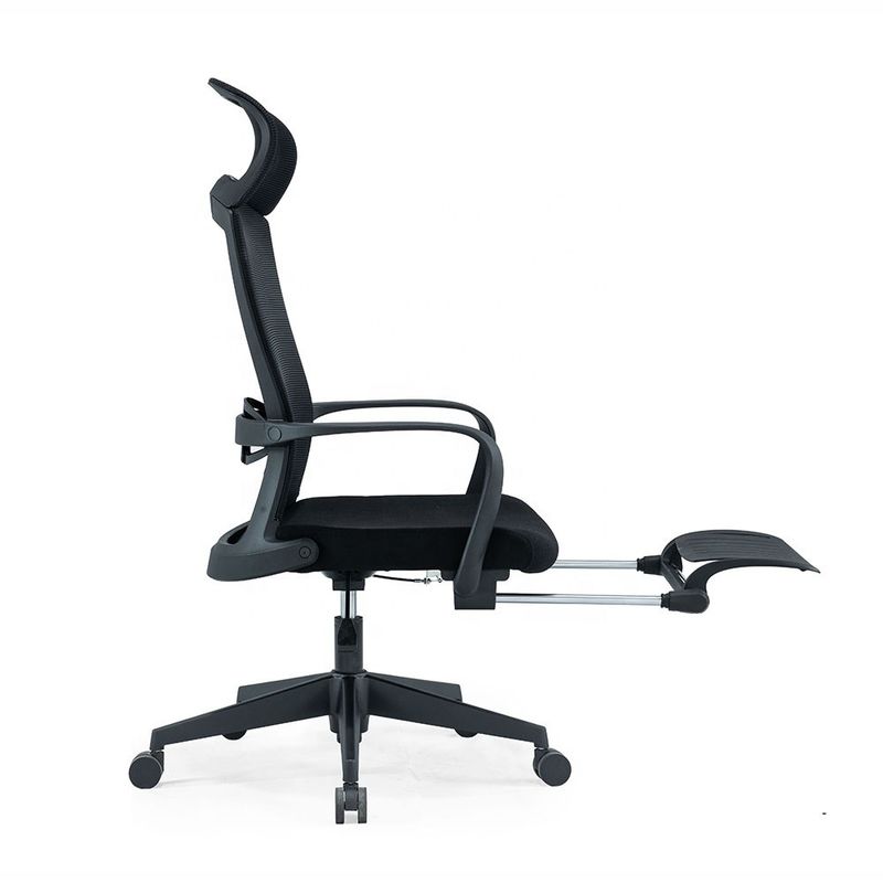 Soutien arrière réglable Chaise de bureau tournante moderne avec type métallique en acier inoxydable