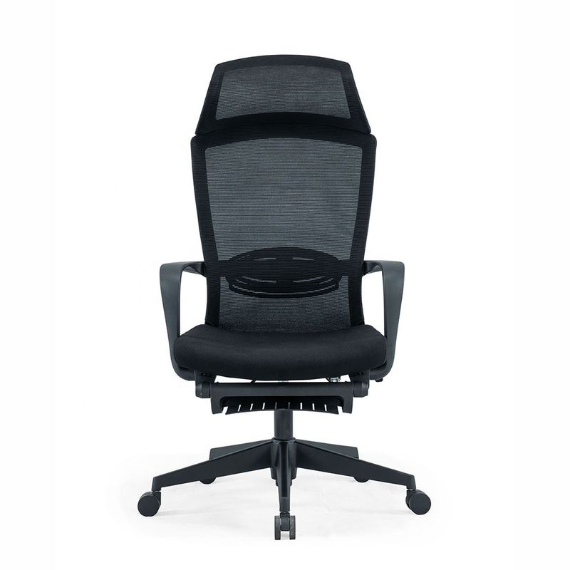 Chaise pivotante d'ordinateur exécutif à dos en maille haute avec mécanisme d'auto-chargement et confort