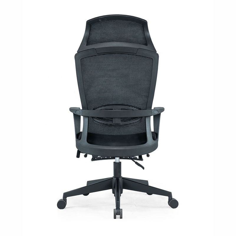 Chaise pivotante d'ordinateur exécutif à dos en maille haute avec mécanisme d'auto-chargement et confort