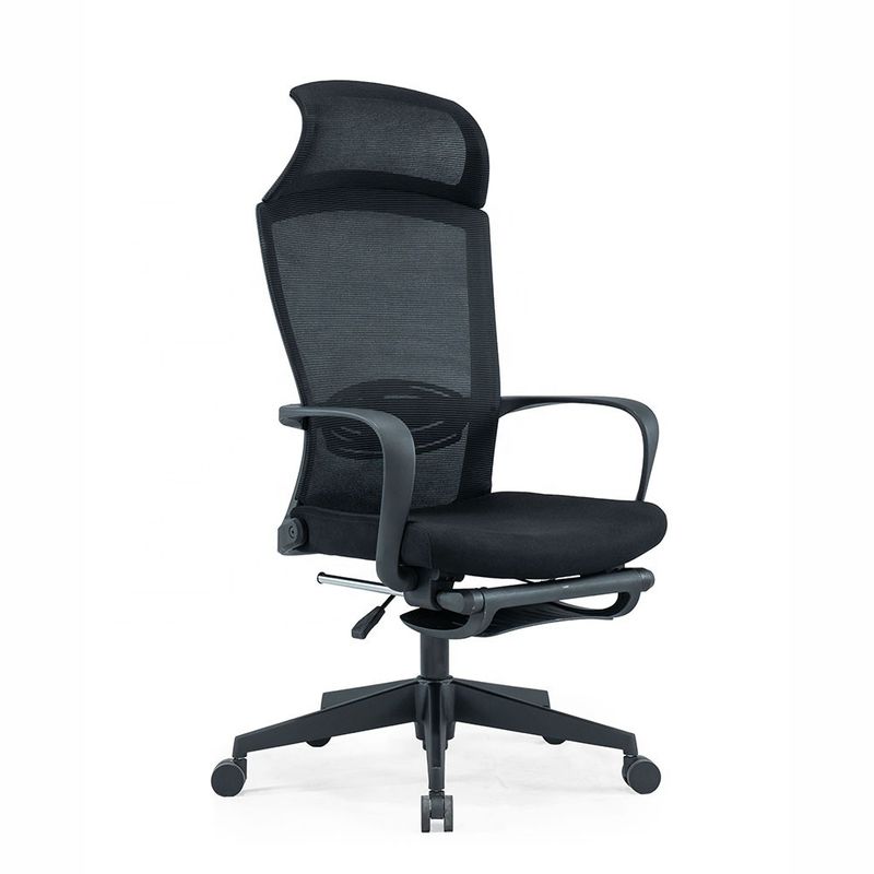 Chaise pivotante d'ordinateur exécutif à dos en maille haute avec mécanisme d'auto-chargement et confort