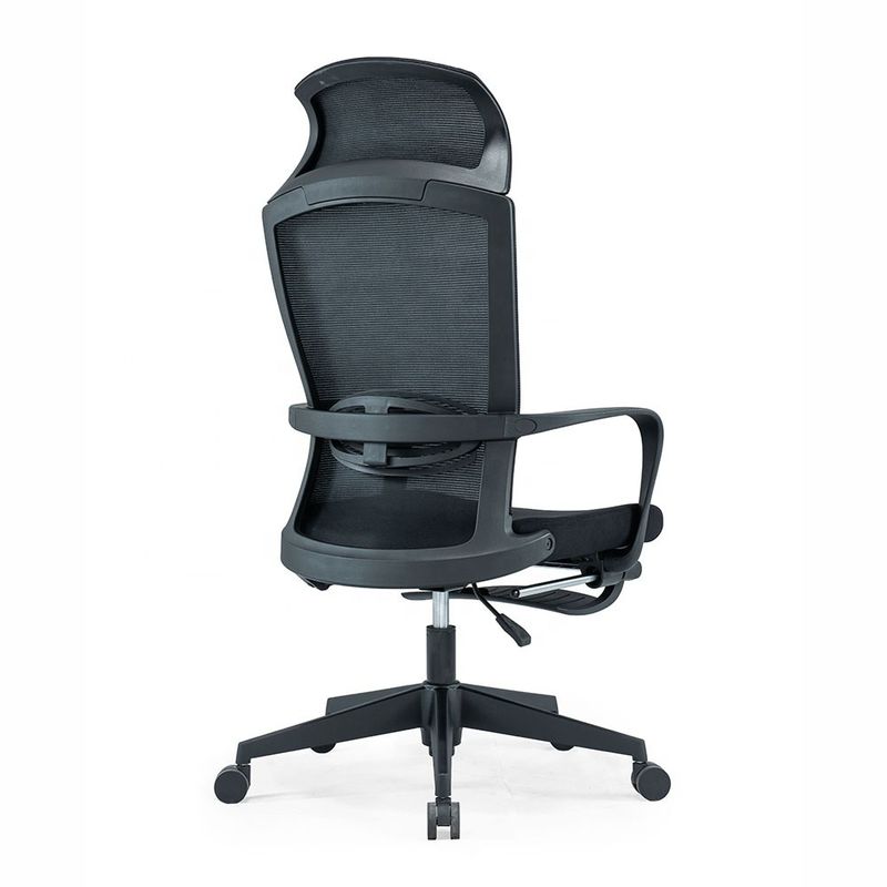 Chaise pivotante d'ordinateur exécutif à dos en maille haute avec mécanisme d'auto-chargement et confort