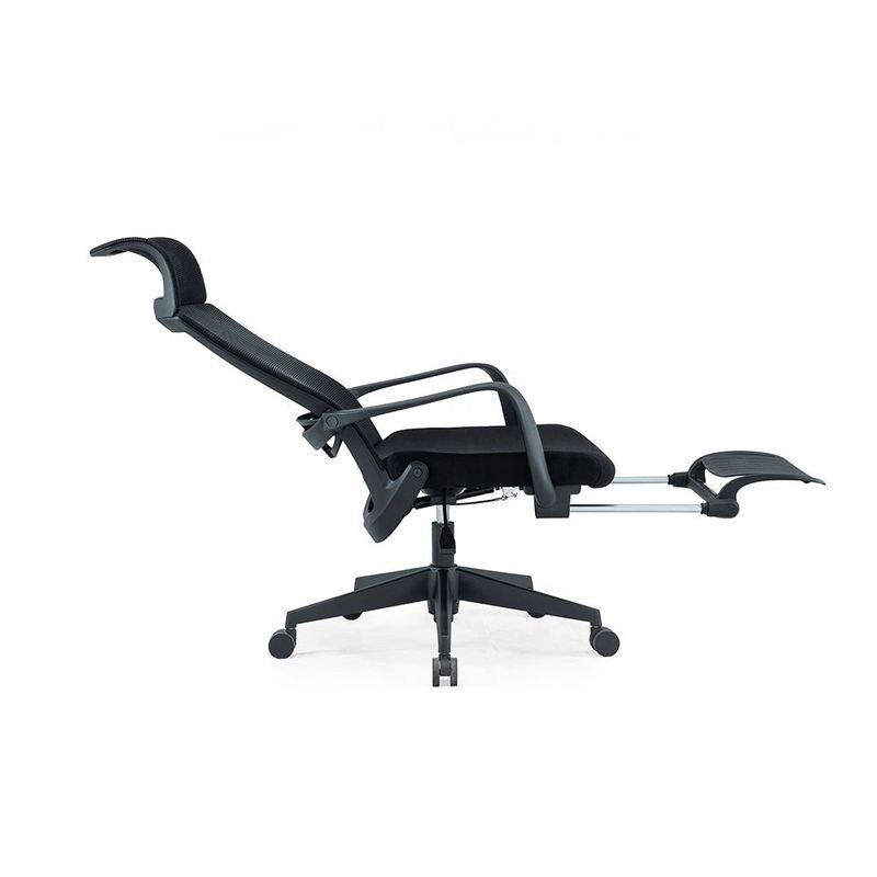 Chaise pivotante d'ordinateur exécutif à dos en maille haute avec mécanisme d'auto-chargement et confort