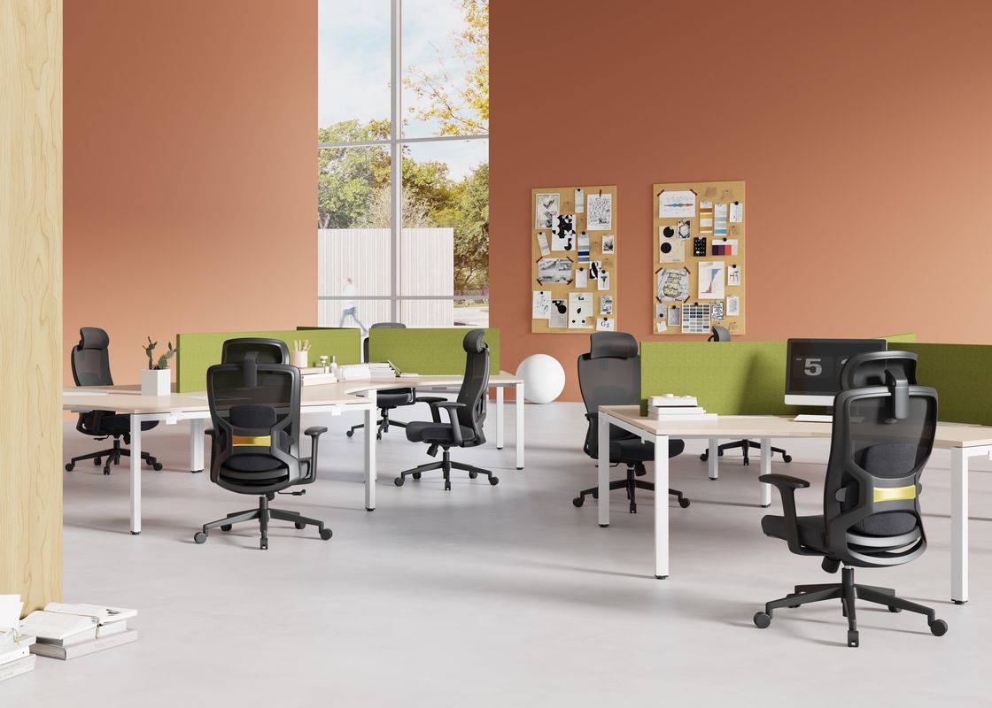 Mécanisme d'auto-chargement Chaise ergonomique à dos en maille haute pour un travail de bureau confortable