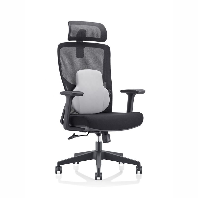 Mécanisme d'auto-chargement Chaise ergonomique à dos en maille haute pour un travail de bureau confortable