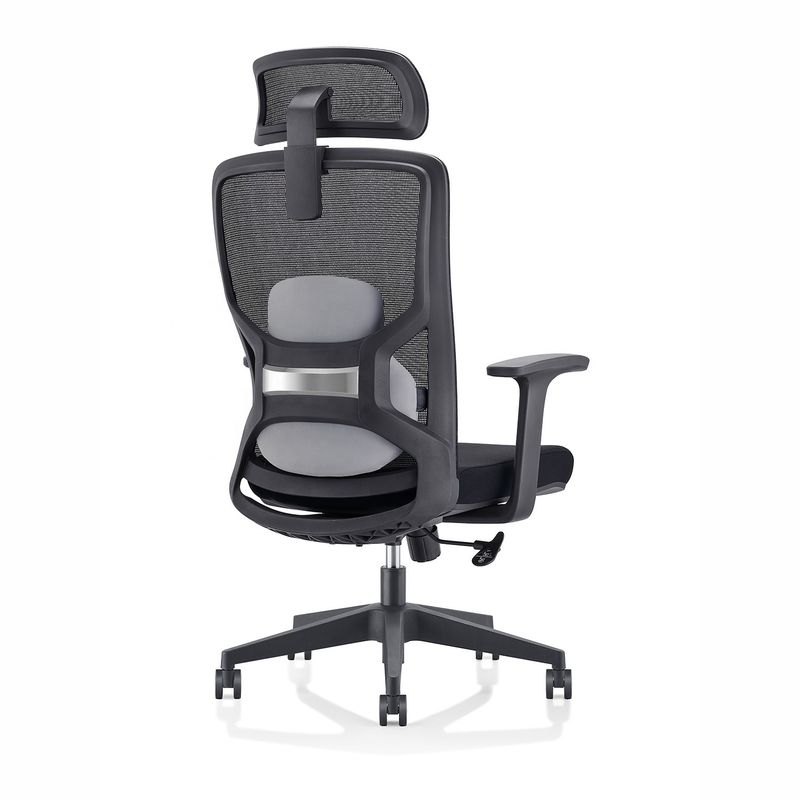 Mécanisme d'auto-chargement Chaise ergonomique à dos en maille haute pour un travail de bureau confortable