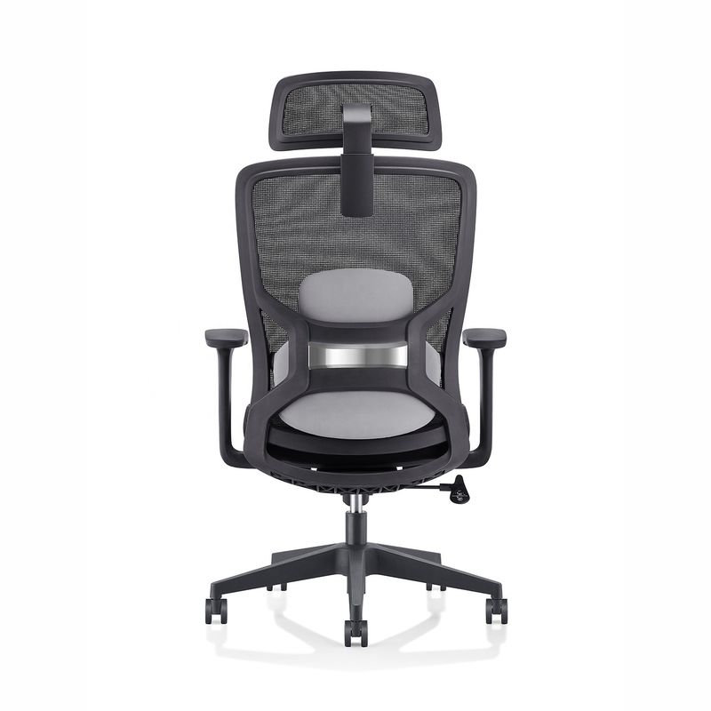 Mécanisme d'auto-chargement Chaise ergonomique à dos en maille haute pour un travail de bureau confortable