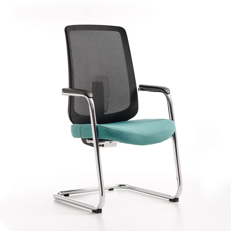 Chaise de bureau pour le personnel à mi-arrière en maille Chaise de salle de conférence avec pied en métal et expédition gratuite