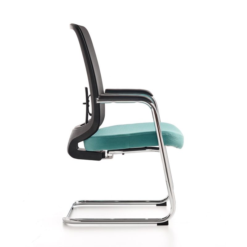 Chaise de bureau pour le personnel à mi-arrière en maille Chaise de salle de conférence avec pied en métal et expédition gratuite