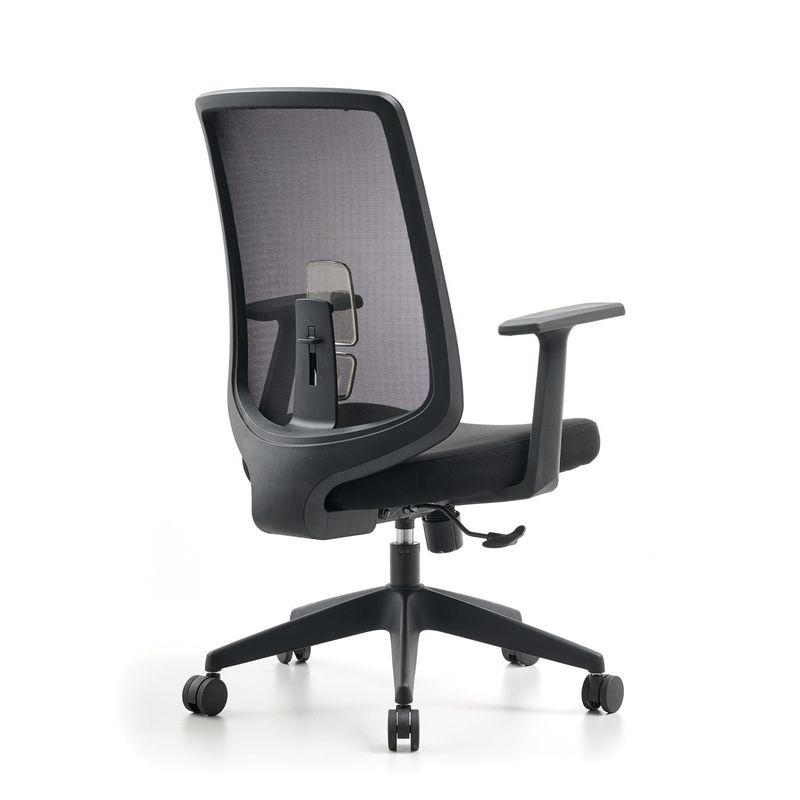 Modèle gratuit Cadeira de Escritorio M-062B Chaise de bureau ergonomique en treillis pivotant à dos moyen