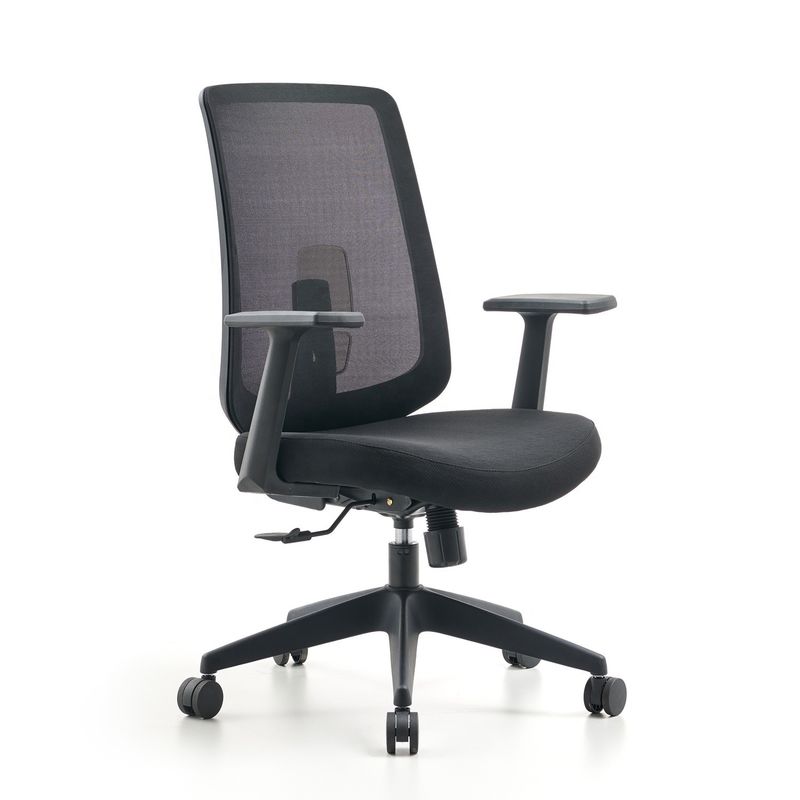 Modèle gratuit Cadeira de Escritorio M-062B Chaise de bureau ergonomique en treillis pivotant à dos moyen