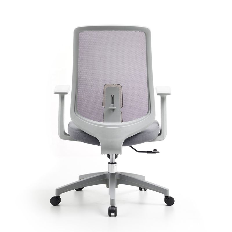 M-062B Chaise de bureau à mesure en treillis gris à dos moyen ergonomie haute chaise de bureau à dos exécutif