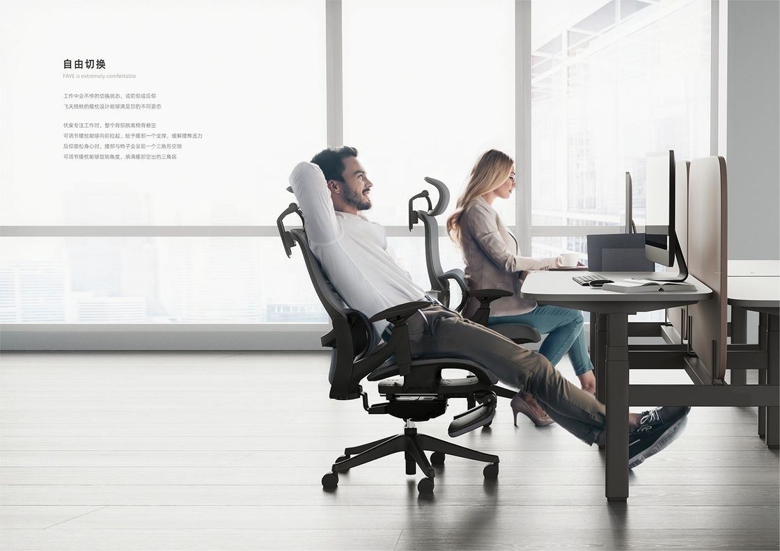 Chaise de chef pleine maille avec mécanisme Donati Meubles de bureau modernes de luxe Pass BIFMA Test