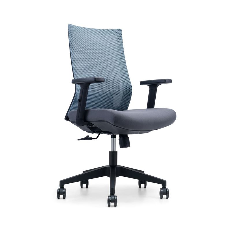 Chaise de bureau exécutive en acier inoxydable à treillis central pour bureau hôtel maison et école