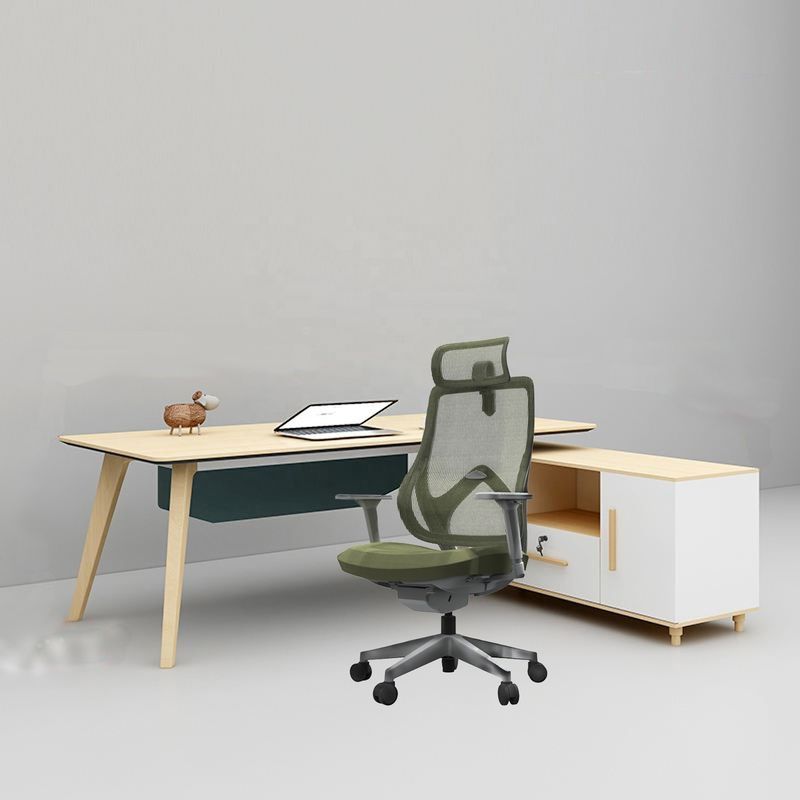 Mécanisme de châssis à entraînement par fil Chaise de bureau pivotante à dos élevé avec tissu à mailles complètes