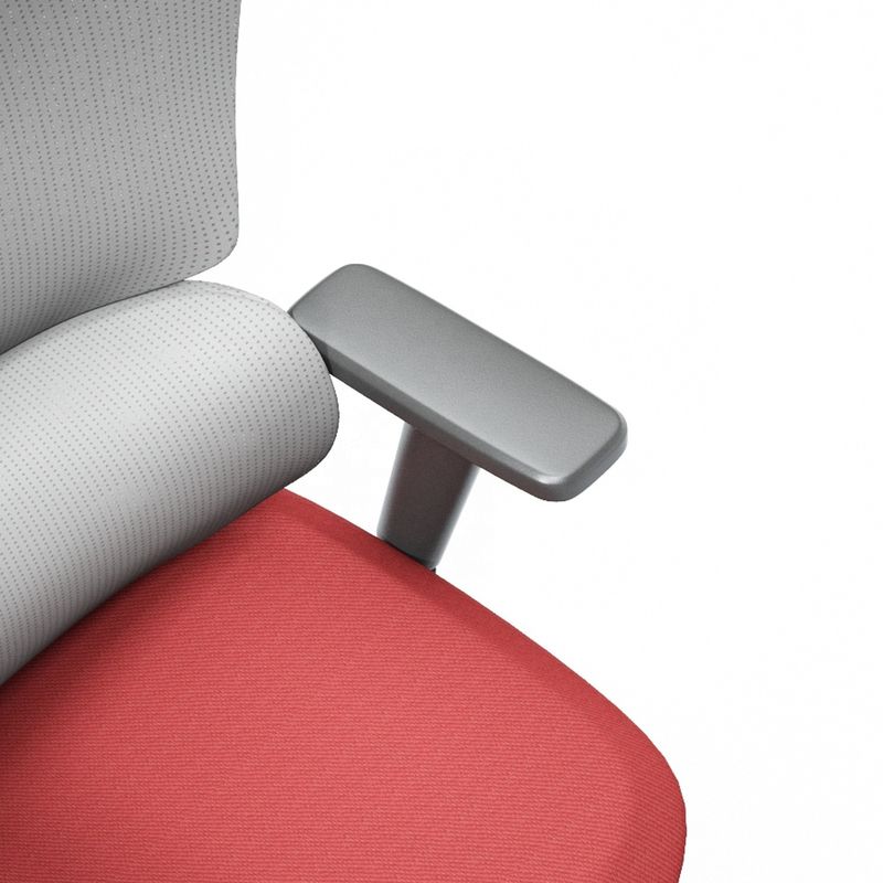 Chaise en maille ergonomique avec repose-pieds et dos réglables en noir