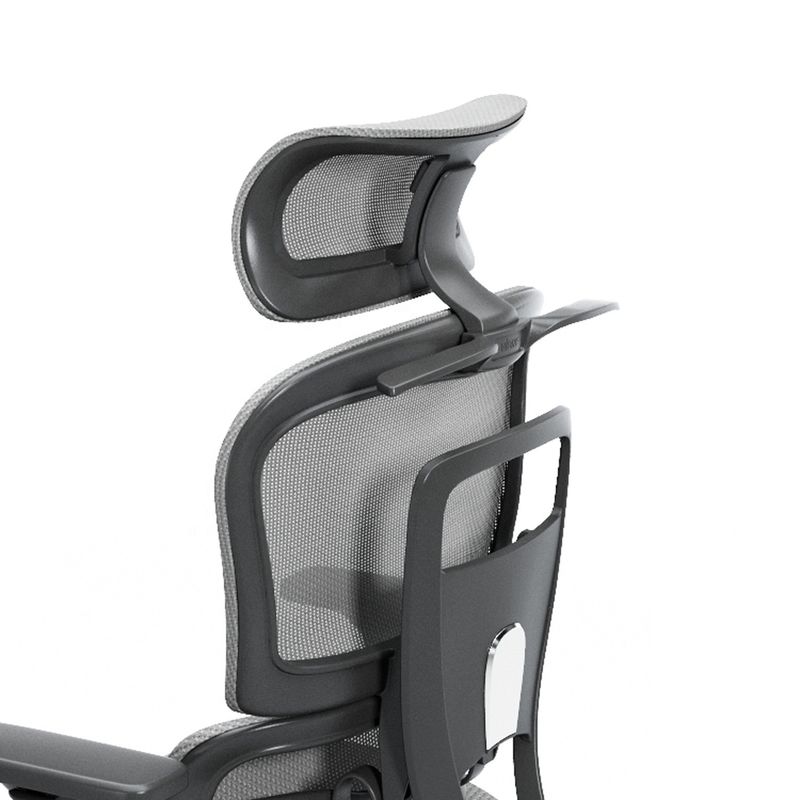 Chaise en acier inoxydable à dos élevé en treillis pivotant pour bureau confortable