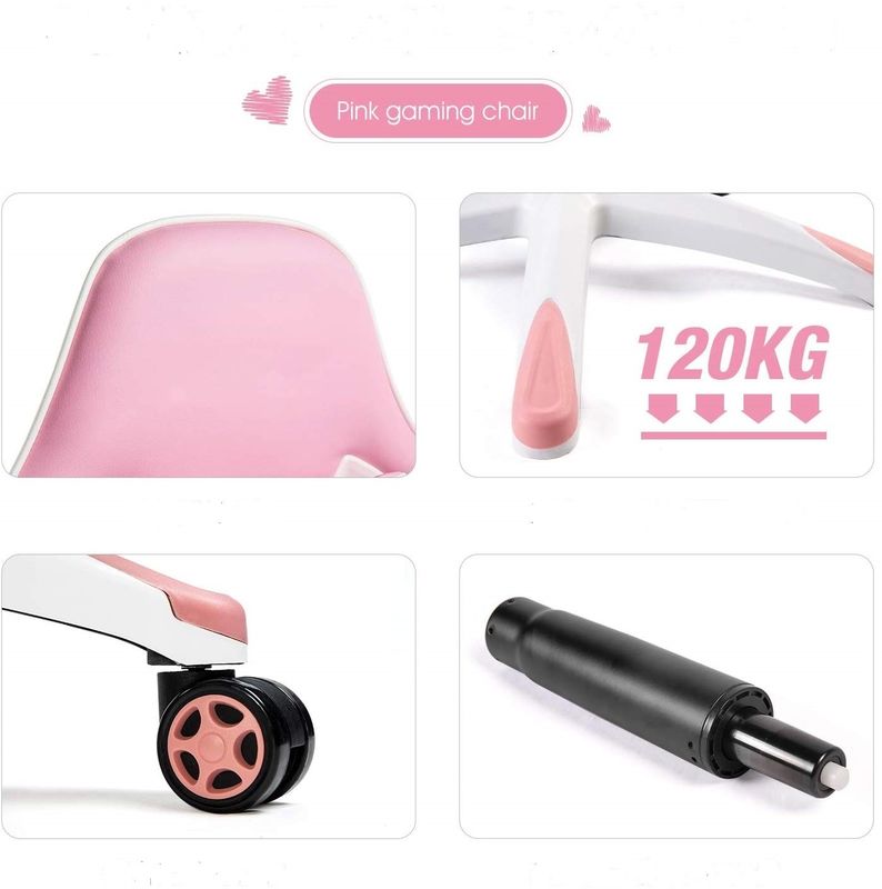 Assise ergonomique en cuir personnalisée Anji anime pour le confort et le style de jeu des filles