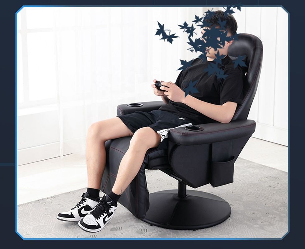 Design japonais de fer métal Lazy Boy Gamer Sofa Recliner Rocker avec chaise de jeu pivotante