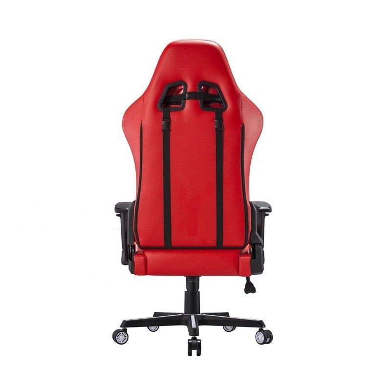 Chaise de sport électronique confortable tournante professionnelle en cuir en PU blanc Chaise de jeu de course