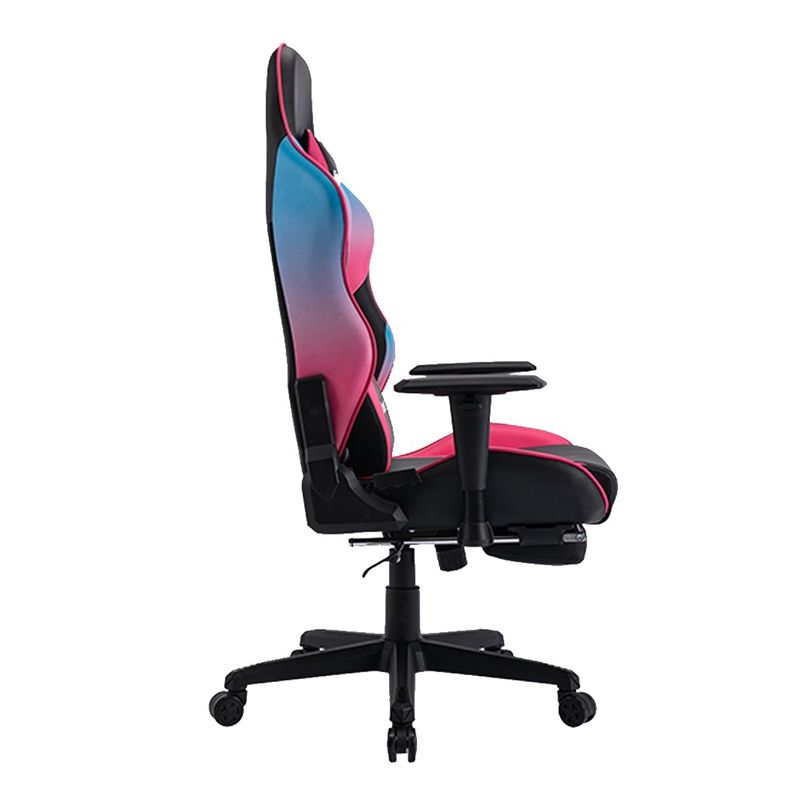 La lumière et la couleur coulissantes en cuir PU de luxe Chaise de jeu de course pour le joueur d'ordinateur