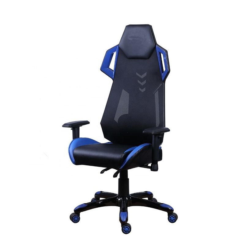 Style Chaise de course de bureau de jeu Chaise pour adultes en PVC Mesh Chaise d'ordinateur