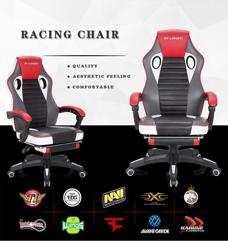 HCYZ OEM Style de course en cuir Chaise de bureau de jeu pour enfants Type métallique Fer pivotant