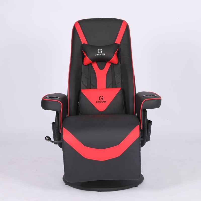 Chaise de bureau spéciale Chaise de jeu de luxe avec porte-coupe en cuir rose de sport