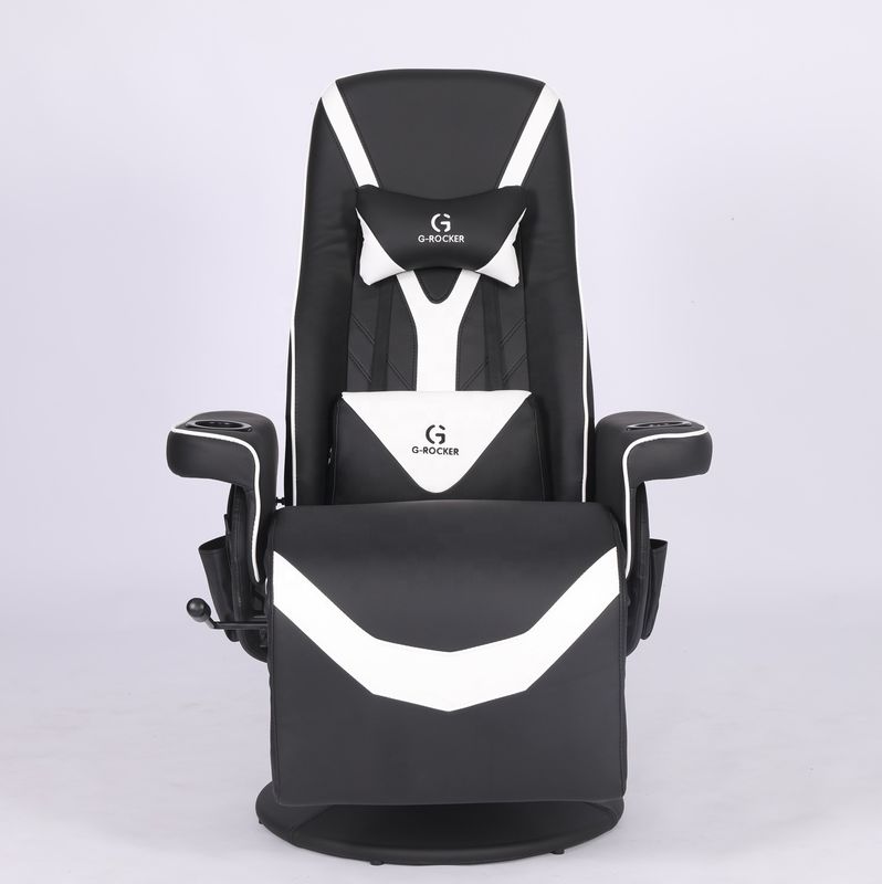 Chaise de bureau spéciale Chaise de jeu de luxe avec porte-coupe en cuir rose de sport