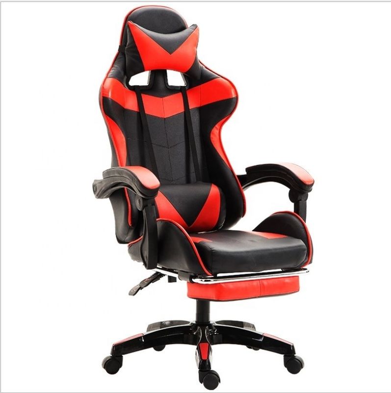 Le dossier de la chaise de jeu en cuir en PVC de design moderne réglable de 90 à 180 pour un support ultime